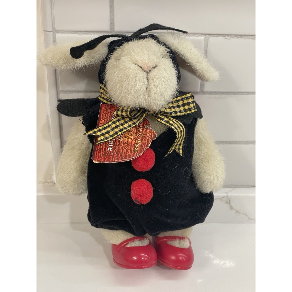 Vintage Hoppy Vanderhare Taste of Honey‎ Ladybug Bunny Rabbit Plush Outfit New